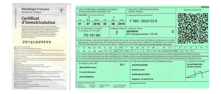 Assurance carte grise