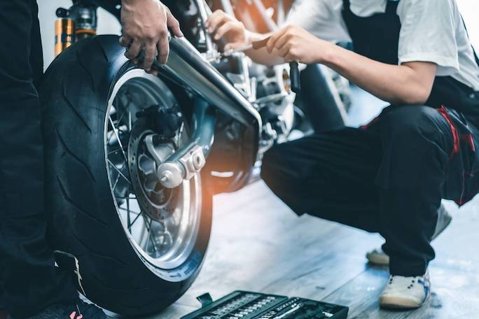 Entretien d'une moto