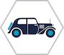 Voiture avec mention collection sur la carte grise