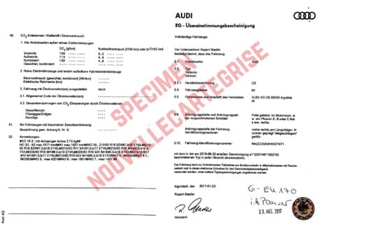 certificat-de-conformité certificat de conformité audi