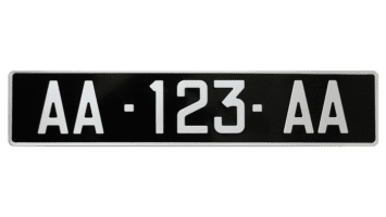 plaque-auto-collection-355x200 (1) Plaque d'immatriculation noire de collection